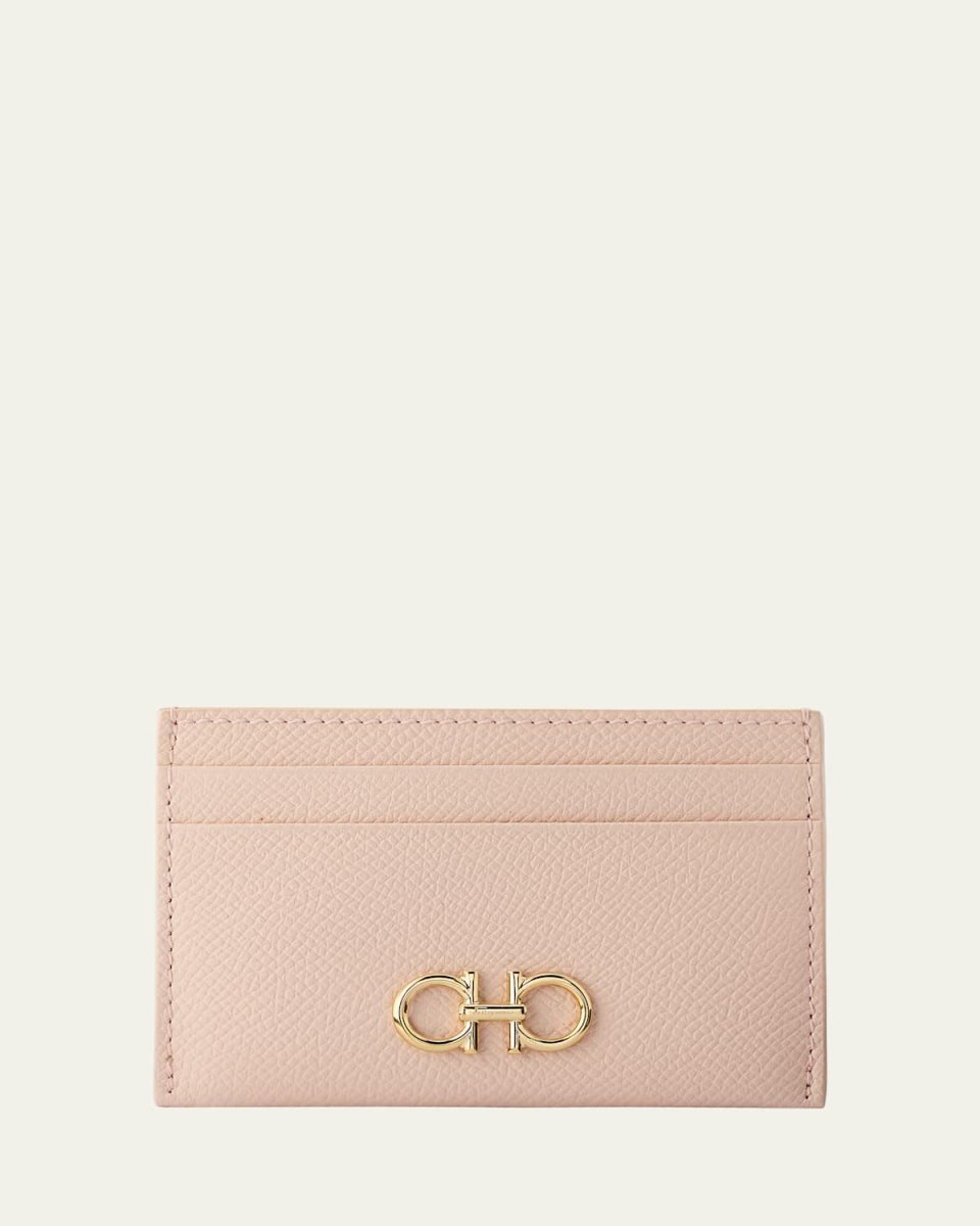 The Gancini Leather Card Case